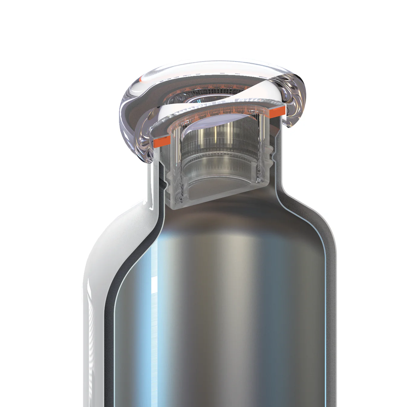 Bouteille de voyage thermique - Argent