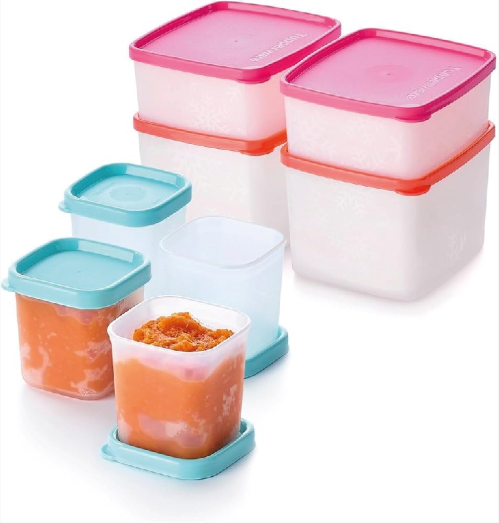 Tupperware- Set Boîtes Congélation 80ml (4), 400ml (2), 800ml (2)